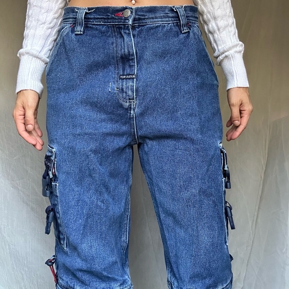 Rare Vintage Bugle Boy jeans that turn into shorts/capris - Picture 10 of 15